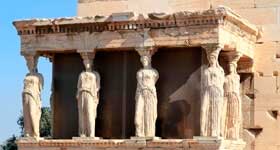 Cariátides de la Acrópolis de Atenas - Agencia de viajes Próximo Oriente
