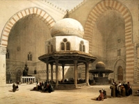 Lámina del interior de la Mezquita del Sultan El Ghoree en la ciudad de El Cairo (Egipto) – Agencia Viajes Próximo Oriente